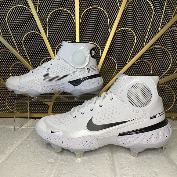 Nike Baseball React Alpha Huarache Elite 3 Metal Cleats Men's Size 7 CZ7946-104 - Picture 5 of 9